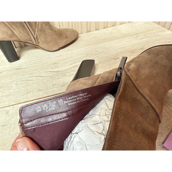 Franco Sarto Pia Leather Zipper Ankle Boots Womens Sz 6 Brand New - Picture 9 of 10